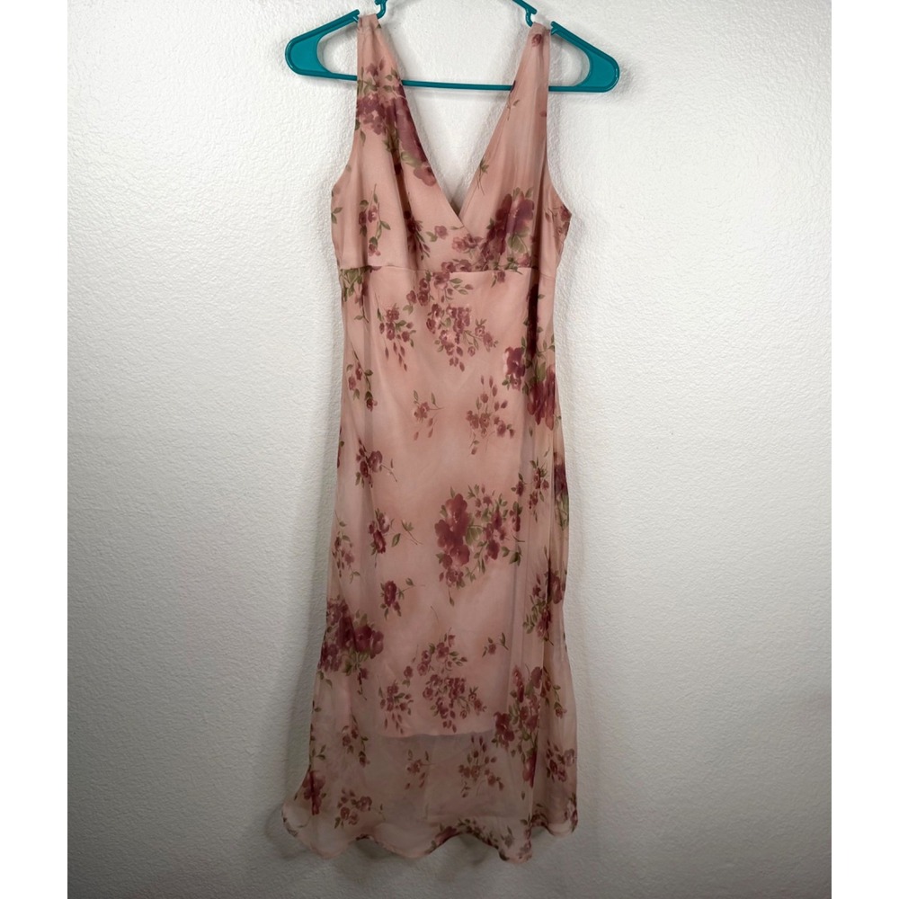 Faith Love Passion Women's Babydoll  90's Garden Floral Boho Dress Pink Size 11